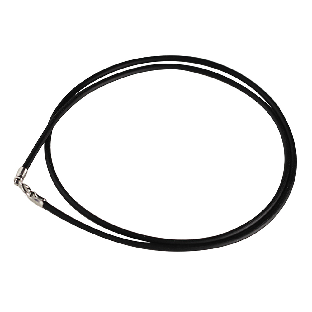 Waxed Leather Necklace Cord with Clasp for Necklace Bracelet Jewelry DIY  Black